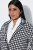 Ulla Popken 855173 Strikket ternet blazer Benhvid - Blazere - Blazere i plusstørrelser til kvinder
