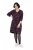 Ulla Popken 855270 Mønstret jerseykjole med V-hals Sort - Jerseykjoler - 