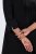 Ulla Popken 855373 Mønstret jerseykjole Sort - Jerseykjoler - 