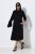 Ulla Popken 855373 Mønstret jerseykjole Sort - Jerseykjoler - 