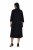 Ulla Popken 855373 Mønstret jerseykjole Sort - Jerseykjoler - 