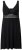 Ulla Popken 855428 Negligé med blonde Sort - Natkjoler - 