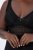 Ulla Popken 855428 Negligé med blonde Sort - Natkjoler - 