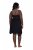 Ulla Popken 855428 Negligé med blonde Sort - Natkjoler - 