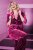 Ulla Popken 855499 Velourblazer med similisten Magenta - Blazere - Blazere i plusstørrelser til kvinder