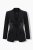 Ulla Popken 855550 Taljeret blazer med glimtsten Sort - Blazere - Blazere i plusstørrelser til kvinder