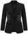 Ulla Popken 855550 Taljeret blazer med glimtsten Sort - Blazere - Blazere i plusstørrelser til kvinder