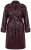 Ulla Popken 855617 Trenchcoat i læderlook med bindebælte Vinrød - Frakker - Frakker i store størrelser