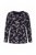 Ulla Popken 856134 Blomstret pyjamas Sort - Pyjama/Loungewear - 