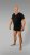 20 Nodi 9001 Short Sleeve V-Neck in Stretch Cotton Black - Undertrøjer - 
