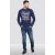D555 Austin Long Sleeve T-shirt Navy - T-shirts - T-shirts i store størrelser - 2XL-14XL