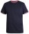 D555 Bates T-shirt Navy - T-shirts - T-shirts i store størrelser - 2XL-14XL