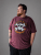 Kam Jeans 5753 Buccaneer Print T-Shirt BURGUNDY MARL - T-shirts - T-shirts i store størrelser - 2XL-14XL