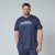 North Latitude Mountain T-Shirt V-Neck Mørkeblå - T-shirts - T-shirts i store størrelser - 2XL-14XL
