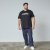 North Latitude Mountain T-Shirt V-Neck Sort - TALL T-shirts - Lange T-shirts Mænd