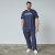 North Latitude Mountain T-Shirt V-Neck Mørkeblå - TALL T-shirts - Lange T-shirts Mænd
