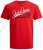 Jack & Jones Elogo T-Shirt True Red - T-shirts - T-shirts i store størrelser - 2XL-14XL
