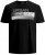 Jack & Jones Booster T-shirt Black - T-shirts - T-shirts i store størrelser - 2XL-14XL