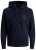 Jack & Jones JJESHARK SWEAT Hoodie Navy - Trøjer og hættetrøjer - Trøjer og Hættetrøjer i store størrelser - 2XL-14XL