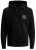 Jack & Jones JJESHARK SWEAT Hoodie Black - Trøjer og hættetrøjer - Trøjer og Hættetrøjer i store størrelser - 2XL-14XL