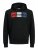 Jack & Jones CORP LOGO Hoodie Black - Trøjer og hættetrøjer - Trøjer og Hættetrøjer i store størrelser - 2XL-14XL