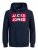 Jack & Jones JJECORP Hoodie Navy - Trøjer og hættetrøjer - Trøjer og Hættetrøjer i store størrelser - 2XL-14XL