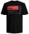 Jack & Jones JCOBOOSTER TEE Black - T-shirts - T-shirts i store størrelser - 2XL-14XL