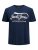 Jack & Jones JPRBLUBOOSTER TEE Navy - T-shirts - T-shirts i store størrelser - 2XL-14XL