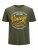 Jack & Jones JPRBLUBOOSTER TEE Khaki - T-shirts - T-shirts i store størrelser - 2XL-14XL