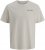 Jack & Jones Yuki Back Print Crew Neck T-Shirt Moonbeam - T-shirts - T-shirts i store størrelser - 2XL-14XL