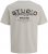 Jack & Jones Yuki Back Print Crew Neck T-Shirt Moonbeam - T-shirts - T-shirts i store størrelser - 2XL-14XL