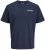 Jack & Jones Yuki Back Print Crew Neck T-Shirt Sky Captain - T-shirts - T-shirts i store størrelser - 2XL-14XL