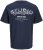 Jack & Jones Yuki Back Print Crew Neck T-Shirt Sky Captain - T-shirts - T-shirts i store størrelser - 2XL-14XL