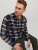Jack & Jones JOROWEN CHECK COMFORT Shirt Navy - Skjorter - Skjorter til store mænd 2XL- 8XL