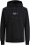 Jack & Jones ESTERBRO Hoodie Black - Trøjer og hættetrøjer - Trøjer og Hættetrøjer i store størrelser - 2XL-14XL
