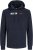 Jack & Jones CORP LOGO PLAY 5 Print Hoodie Navy Blazer - Trøjer og hættetrøjer - Trøjer og Hættetrøjer i store størrelser - 2XL-14XL