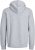 Jack & Jones BRADLEY Zip Hoodie Light Grey Melange - Trøjer og hættetrøjer - Trøjer og Hættetrøjer i store størrelser - 2XL-14XL
