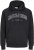 Jack & Jones CALEB Hoodie Black - Trøjer og hættetrøjer - Trøjer og Hættetrøjer i store størrelser - 2XL-14XL