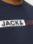 Jack & Jones CORP Logo Play 5 T-Shirt Navy Blazer - T-shirts - T-shirts i store størrelser - 2XL-14XL