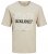 Jack & Jones JJPAISLEY T-Shirt Moonbeam - T-shirts - T-shirts i store størrelser - 2XL-14XL