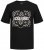 Jack & Jones JJPAISLEY T-Shirt Black - T-shirts - T-shirts i store størrelser - 2XL-14XL