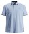 Jack & Jones PAULOS Short Sleeve Polo Light Blue/PS - Polotrøjer - Polotrøjer 2XL-8XL