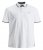 Jack & Jones PAULOS Short Sleeve Polo White/PS - Polotrøjer - Polotrøjer 2XL-8XL