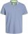 Jack & Jones PAULOS Short Sleeve Polo Light Blue/NEON - Polotrøjer - Polotrøjer 2XL-8XL