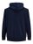 Jack & Jones Basic Sweat Zip Hood Navy Blazer - Trøjer og hættetrøjer - Trøjer og Hættetrøjer i store størrelser - 2XL-14XL