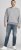 Jack & Jones Basic Sweatshirt Light Grey Melange - Trøjer og hættetrøjer - Trøjer og Hættetrøjer i store størrelser - 2XL-14XL