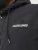 Jack & Jones RUSH SOLID Bomber Jacket with Hood Black - Jakker - Jakker i store størrelser, 2XL- 12XL