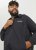Jack & Jones RUSH SOLID Bomber Jacket with Hood Black - Jakker - Jakker i store størrelser, 2XL- 12XL
