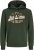 Jack & Jones 2 COL LOGO Hoodie Kombu Green - Trøjer og hættetrøjer - Trøjer og Hættetrøjer i store størrelser - 2XL-14XL