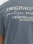 Jack & Jones Lington Crew Neck T-Shirt Grey - T-shirts - T-shirts i store størrelser - 2XL-14XL